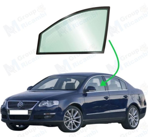 Volkswagen Passat 2005 - 2010 Fensterscheibe Tieferlegung Vorne Links-image