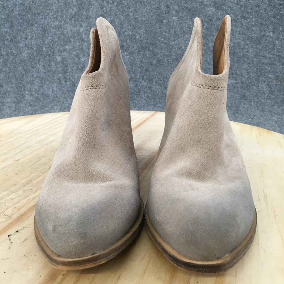 Botas de lavandería chinas para mujer 8,5 M Kelso botines al tobillo gris gamuza tacones altos Foto 4 de 4