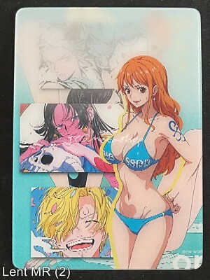   MR-L2 Nami One Piece Anime Waifu Sexy ACG Card Lenticular Goddess Story