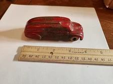 Vintage 1930s Sun Rubber Company Streamline Bus  Red