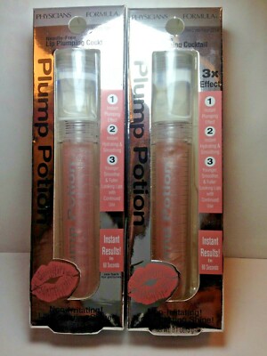 2 Physicians Formula Plump Potion Lip Plumping Cocktail Pink Crystal Potion 2214