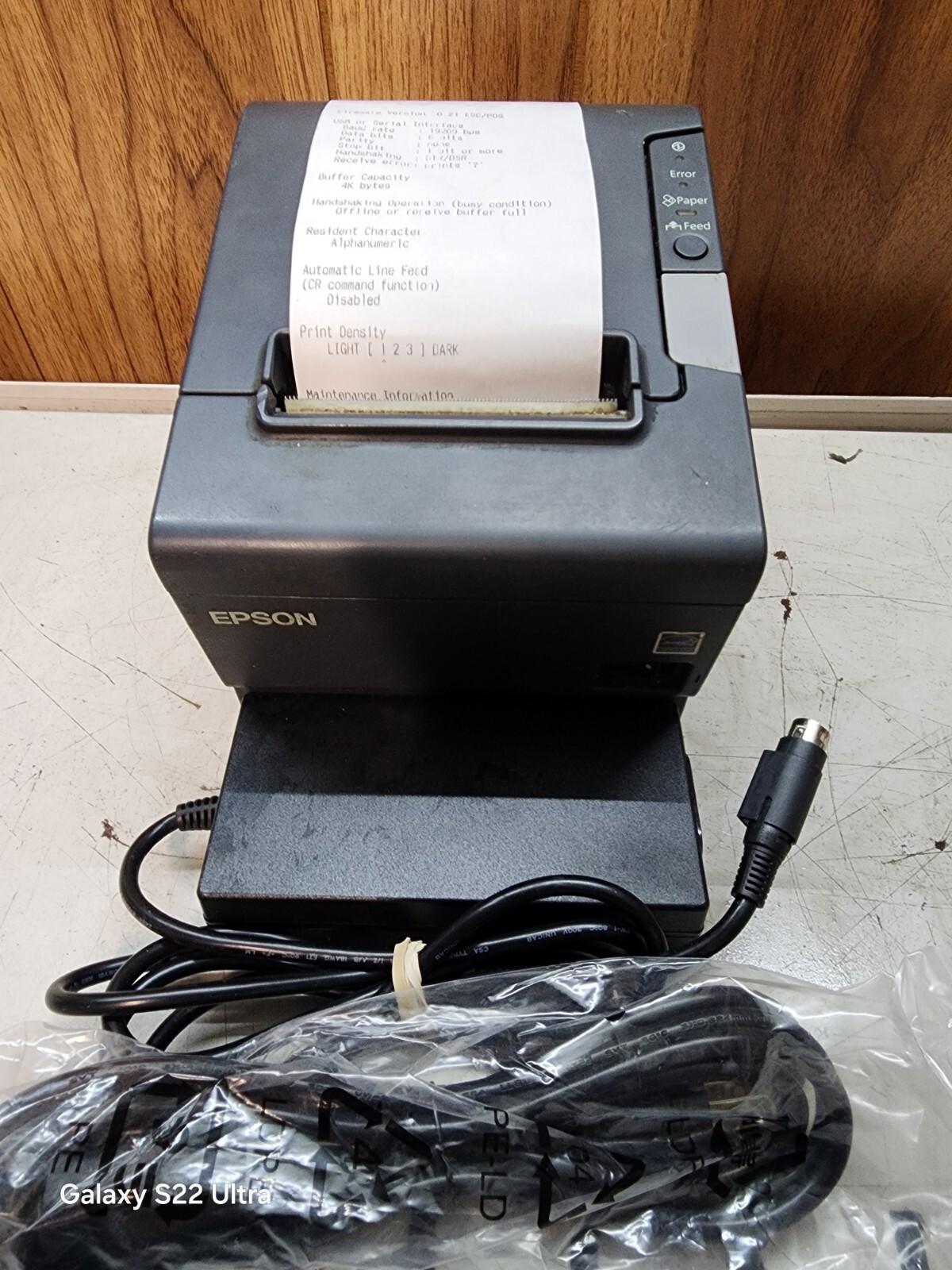 Epson TMT88V Model M244A Thermal Receipt Printer With AC Adapter eBay