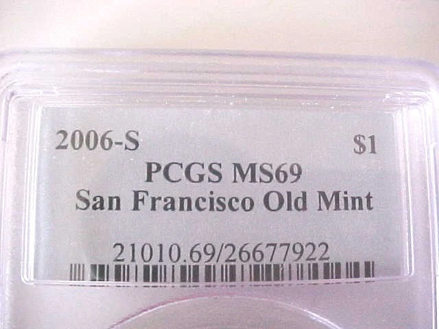2006S  $1 Old Mint San Francisco Commemorative Dollar MS69   90% SILVER - Image 3 of 3