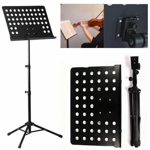 Duty Orchestral Music Stand Adjustable Sheet Stand Portable Tripod Base New