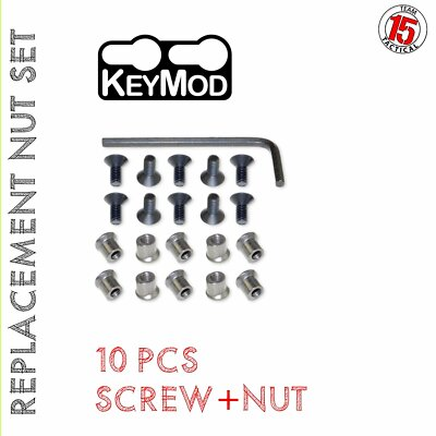 #ad KeyMod Replacement Spare Nut Screw Set 10 PACK $10.99
