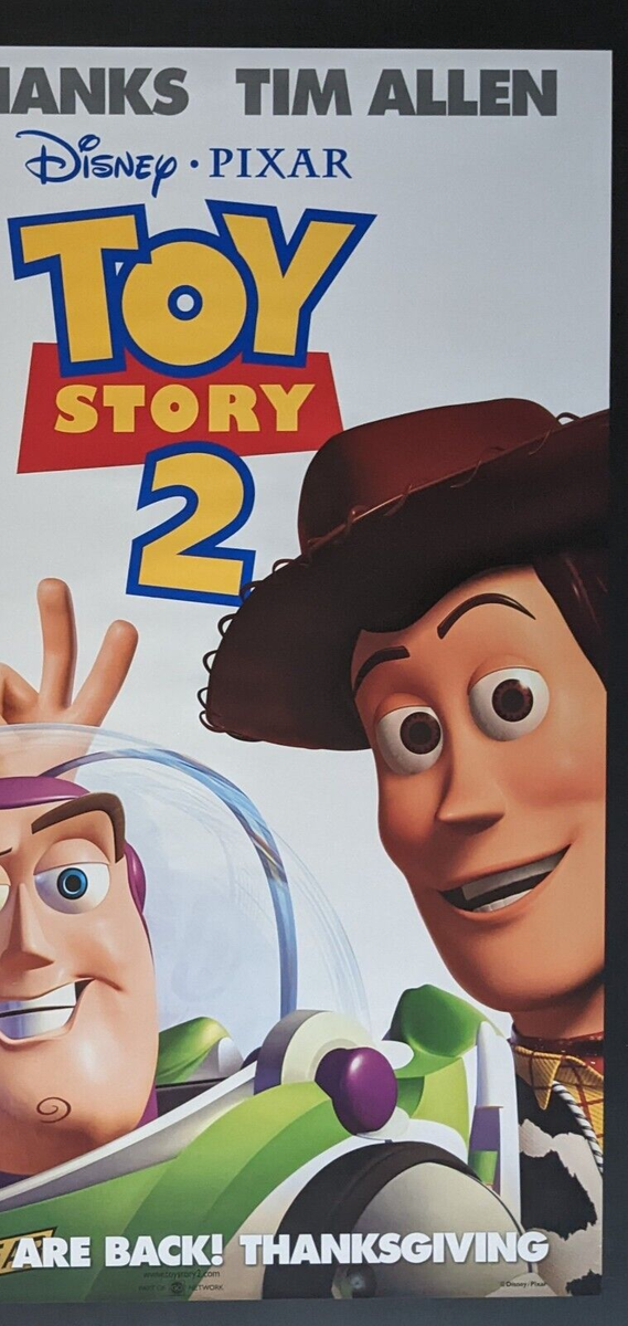 90s 当時物　TOY STORY UK版　ポスター パネル Toy Story 2 (1999) Original 18.5x27 Promo Poster Rolled, Tim Allen
