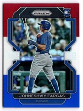 2022 Panini Prizm - Red White & Blue Tier II #144 Johneshwy Fargas (RC) Mets