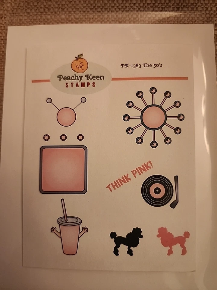 ***!!!SÚPER LINDO!!!*** Lote de estampillas Peachy Keen, estampillas transparentes nuevas, ¡nunca usadas!! Foto 3 de 4