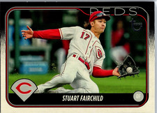 2024 Topps Series 2 STUART FAIRCHILD VINTAGE STOCK PARALLEL #673 REDS /99