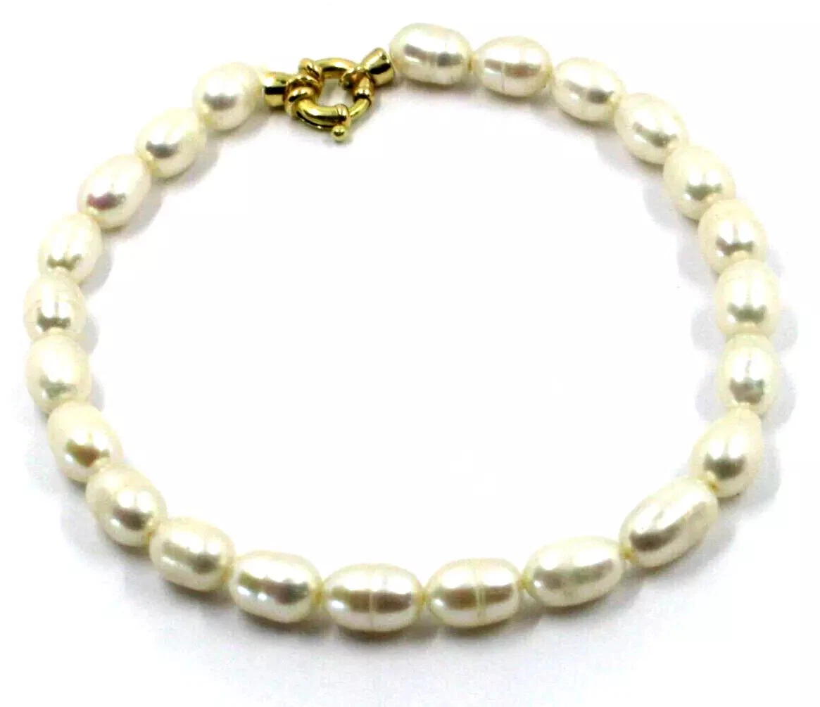 LKingel Bracciale Con Perle Dorate E Turchesi - Regolabile Con Clip - Gioiello Elegante Per Donna, Ballo, Regalo - 3