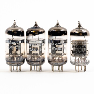 Mesa/Boogie 12AX7 Preamp Tubes   Set of 4   High Gain, Balanced Tone