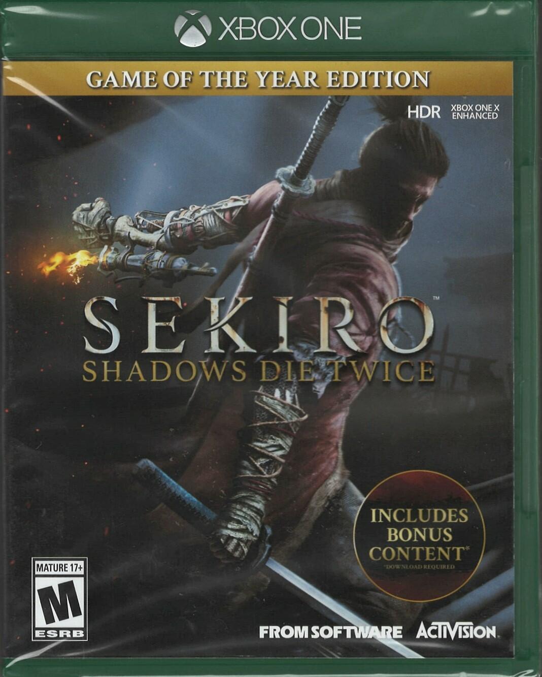  Sekiro Shadows Die Twice - Xbox One : Activision Inc: Video  Games