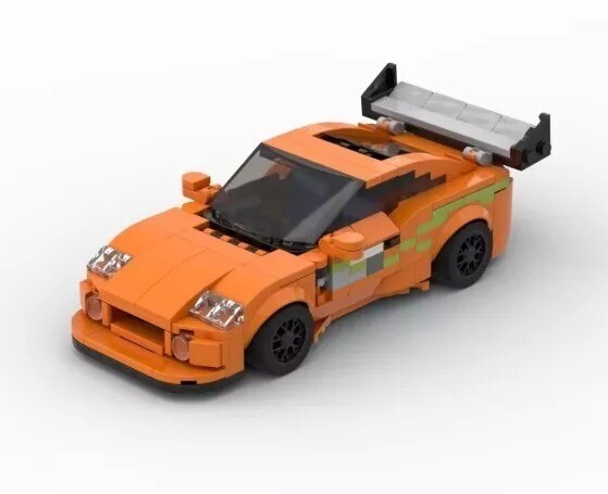 LEGO Car MOC Toyota MK4 Supra Speed Champions Sports Car (NOT LEGO