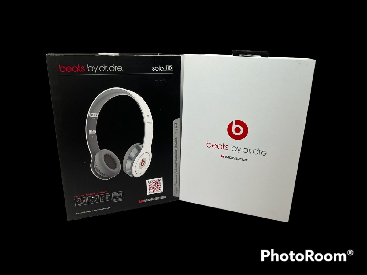 🔥EUC• 2013 Monster Beats by Dre SoloHD •Wired On-Ear White