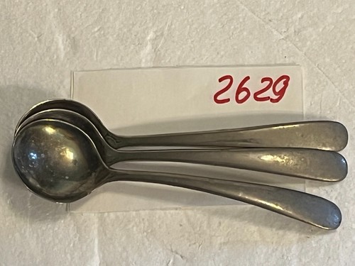 3er Set Vintage versilberte 6" lange Teelöffel Wüstenlöffel Made in Italy - Bild 10 von 11