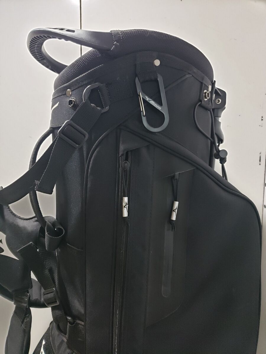 Mizuno Hybrid Stand Golf Bag BR-D3 Black White 4-way 8 Mizuno Hybrid Stand Golf Bag BR-D3 Black White 4-way 8