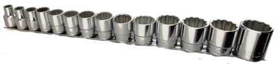 BRITOOL ENGLAND 14PC AF SOCKET SET (12 POINT) 1/2'' SQ DR