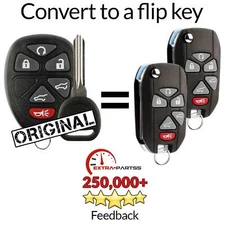 2 For 2007 2008 2009 2010 2011 2012 2013 2014 GMC Yukon Remote Flip Key Fob