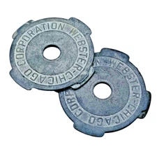 Webster Chicago Corp Metal 45 RPM Vinyl Record Adapter Lot of 2 Vintage