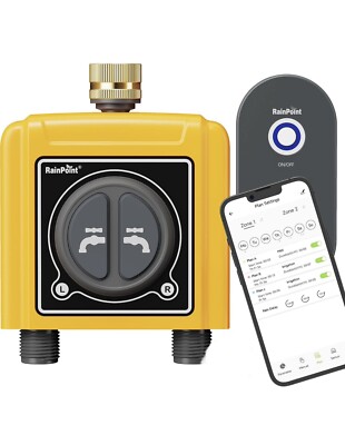 RainPoint Smart Irrigation Water Timer 2-Zone Wifi TTV203WRF  & TWG004WRF - M13