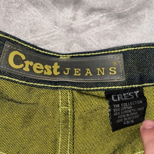 Crest Jeans USA, Youth Size 15/16 - Vintage w/ Green Interior & Hue, 100% Cotton - Picture 7 of 11