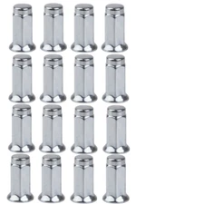 Tusk Flat Base Lug Nut 10mm x 1.25mm Thread Pitch w/14mm Head Chrome(16 Pack)