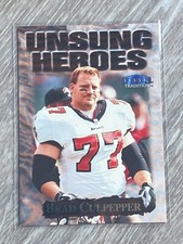 1999 FLEER FOOTBALL CARD BRAD CULPEPPER #28 of 30 UNSUNG HEROES