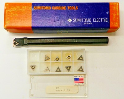NEW SALE VNMG BORING BAR 1/" SHANK 10 CARBIDE INSERTS VBMT 331