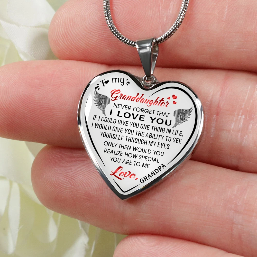 Heart necklace on sale for granddaughter