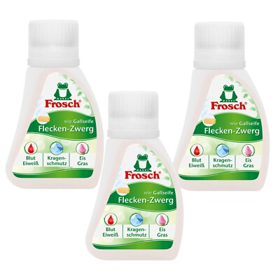 3x 2.5oz Frosch Fleckenzwerg Like GALL Soap Solving Stain for Fett Blood Protein