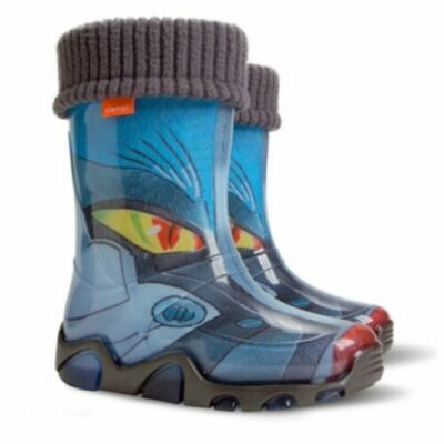 GUMMISTIEFEL KINDER REGEN SCHNEESTIEFEL HERAUSNEHMBARES INNENFUTTER SOCKEN Dragon