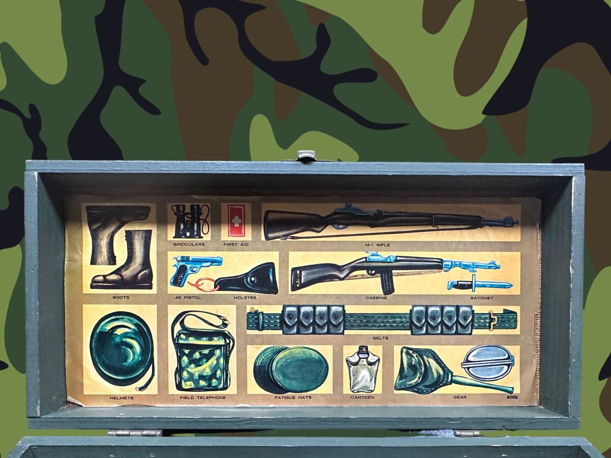 Vintage GI Joe 1964 with Locker & Accessories 90% Complete Vintage GI Joe 1964 with Locker & Accessories 90% Complete