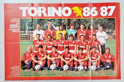Affiche Torino 1986-1987 86-87 KIEFT-LORIERI-ZACCARELLI