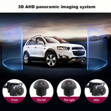 1080p AHD 4-Side AI Car Camera - 360 Bird View System with 3D Around Car CAM HD