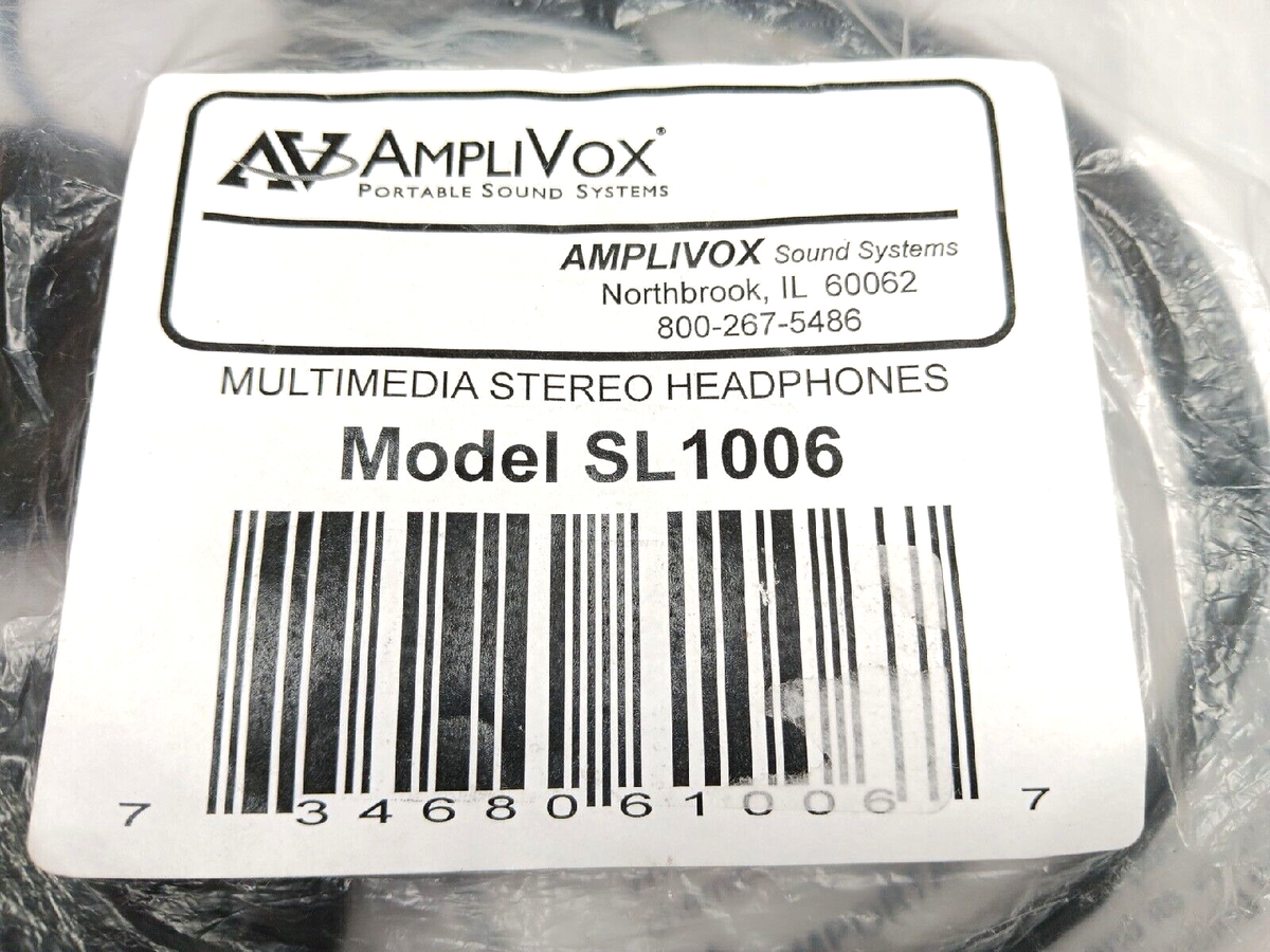 Amplivox SL1006 Headband Headphones - Black | eBay