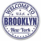 2 x Vinyl Stickers 25cm - Welcome To Brooklyn New York USA Cool Gift #5212
