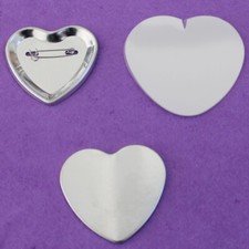 Heart Shape Pin Back Button Parts Badge Maker Crafting Tools