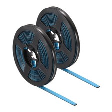 2pcs Wall Corner Protector Molding Trim 0.32" 20ft Caulk Strip, Bright Black