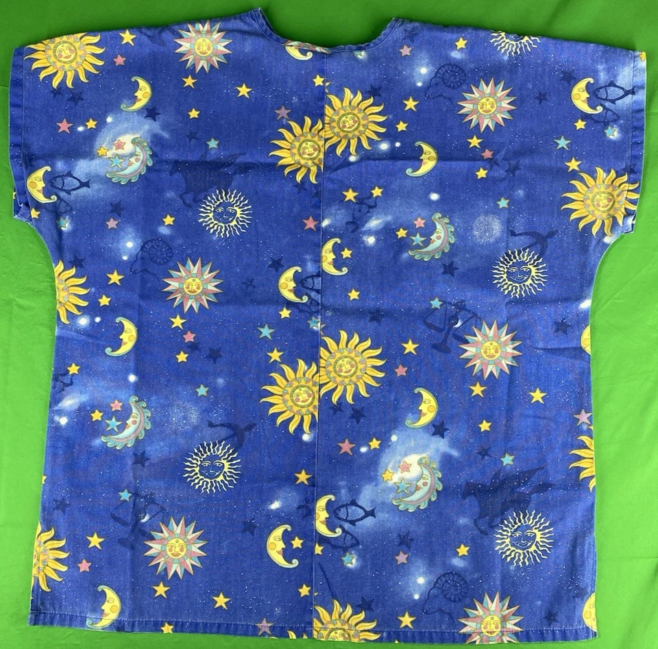 Large Zodiac Themed Simply Basic Scrub Top - Image 4 of 4