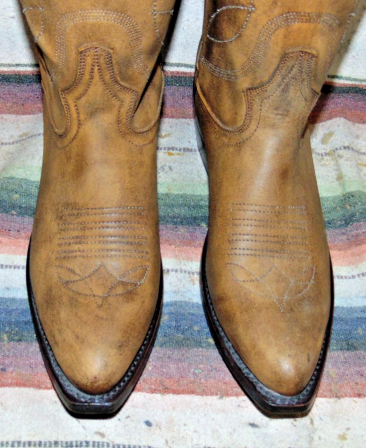Bottes de cowboy femme Alvies The Guadalupe marron vieilli cuir de Bottes de cowboy femme Alvies The Guadalupe marron vieilli cuir de