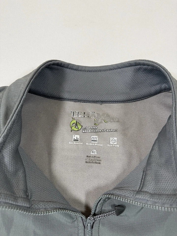 Chaleco Pebble Beach Golf Links Para Hombres XL Gris Cremallera Completa Teháma Performance Chaqueta Foto 4 de 4