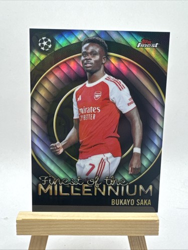 2025-26 Topps Finest UEFA Club Finest Of The Millennium FM-2 Bukayo Saka Arsenal