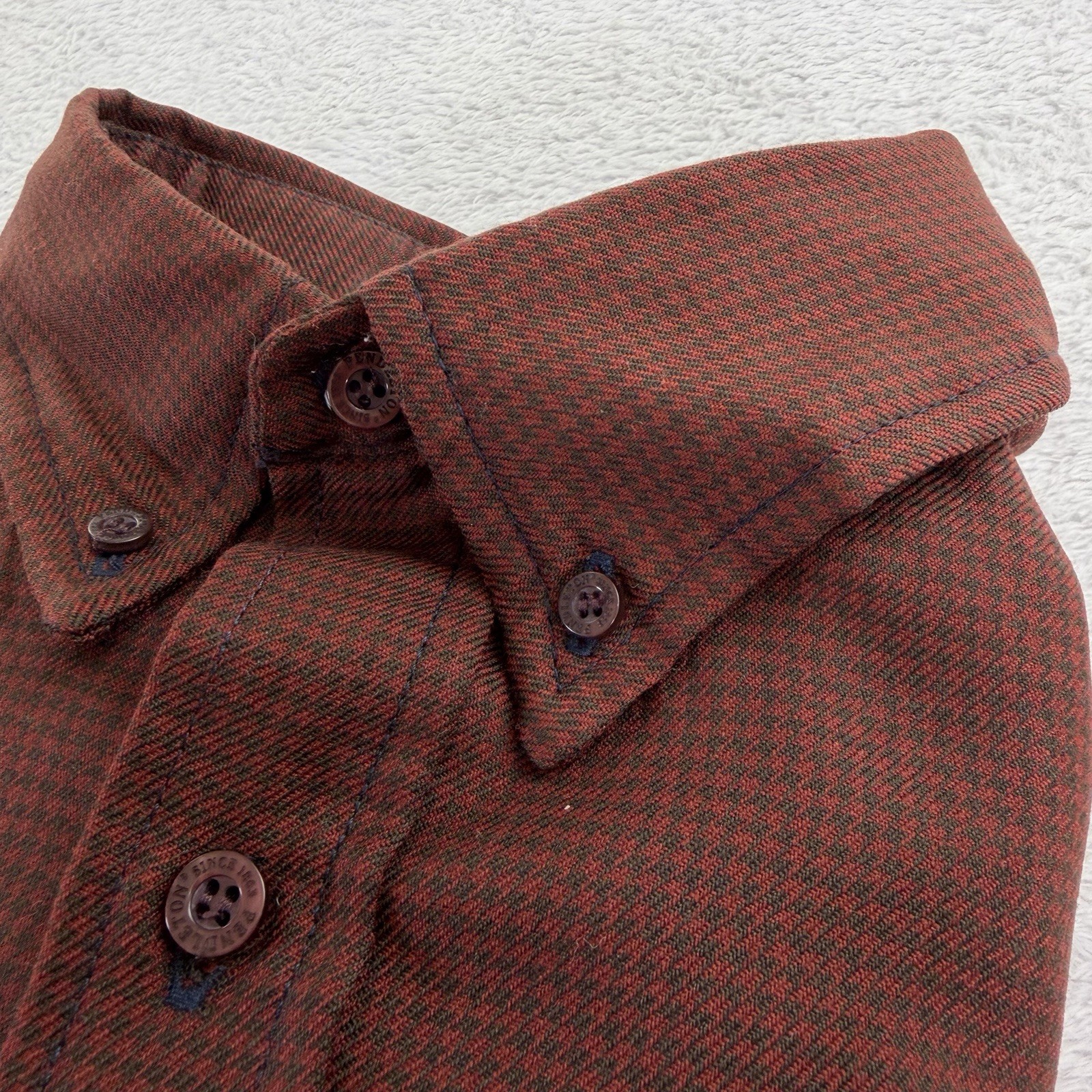 Pendleton Sir Pendleton Wool Houndstooth Shirt Me… - image 24