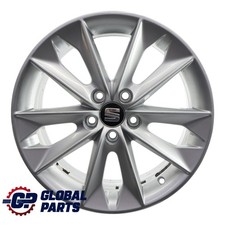 Seat Ibiza Mk4 6J Wheel Alloy 16" 10 Spoke 7J ET:43 Diamond Silver 6J0601025N