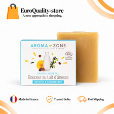 Aroma-Zone Savon Lait d’Ânesse BIO 100 g Surgras Visage Corps Peaux Sensibles