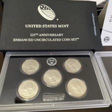 2017-S 225th ANNIVERSARY ENHANCED UNCIRC COIN SET America the Beautiful Quarters