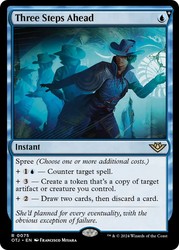 Three Steps Ahead 0075/160 Foil Rare Outlaws of Thunder Junction