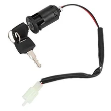 2 pcs Ignition Switch Lock and Key Set Tricycle Starter Electric Scooter 