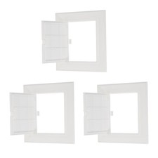 Pannello di Accesso con Cerniera Rimovibile 4,72x4,72 Pollici (120x120mm), 3Pz Porte di Accesso Bianco