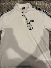 EA7 Emporio Armani Men s White Polo Shirt XL